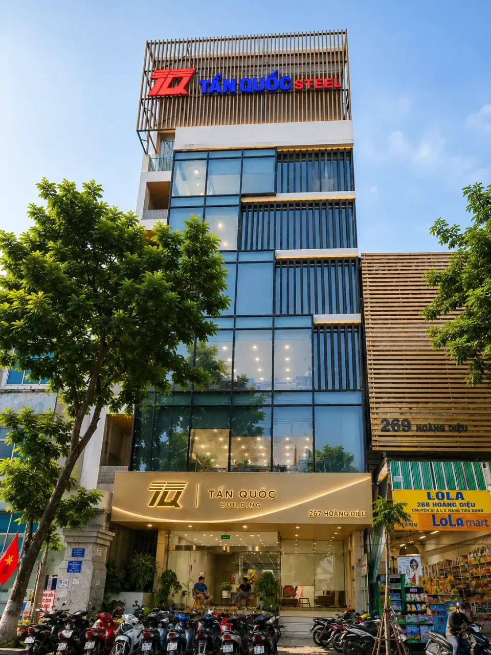 Tấn Quốc Building, trụ sở chính tại 267 Hoàng Diệu, Đà Nẵng