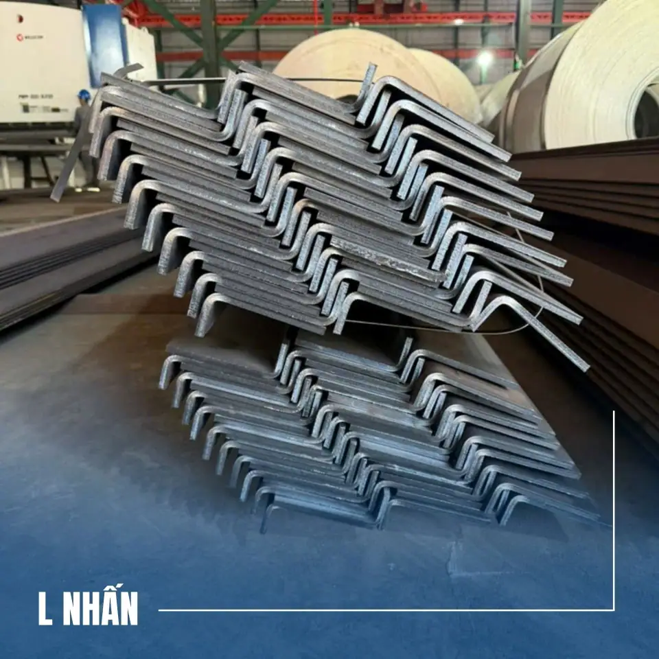 Thép L nhấn (V chấn từ thép tấm)