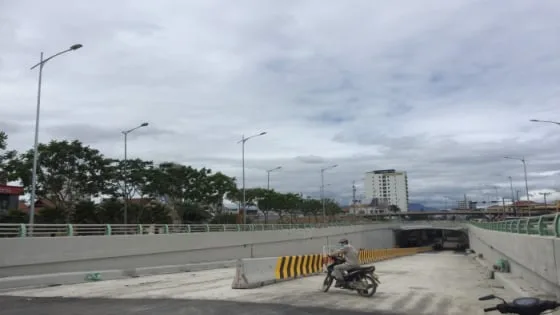 Bên trong hầm chui nút giao thông phía tây cầu Trần Thị Lý 750 tỷ đồng ở Đà Nẵng